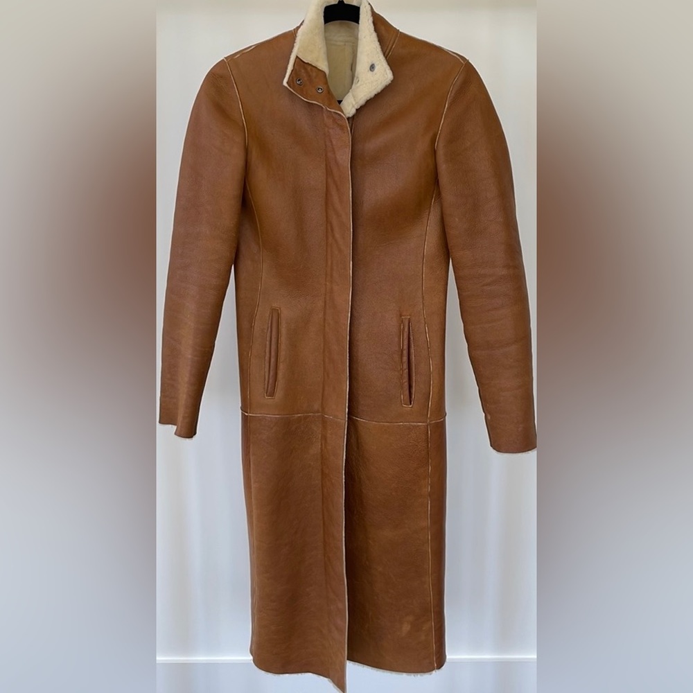 Burberry London Faux Fur Coat size 2